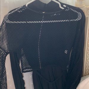 LF fishnet top